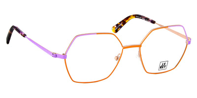J.F. Rey® JF3018 JFR JF3018 6071 55 - 6071 Tangerine / Lilac Eyeglasses