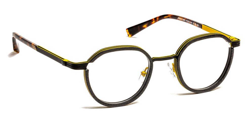 J.F. Rey® JF3019 JFR JF3019 0850 47 - 0850 Carbon/Black/Yellow Eyeglasses