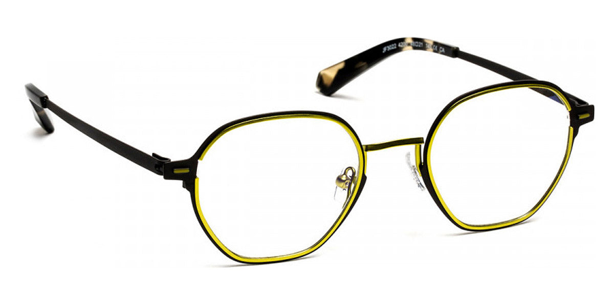 J.F. Rey® JF3022 JFR JF3022 4200 48 - 4200 Matte Gunmetal/Green Eyeglasses