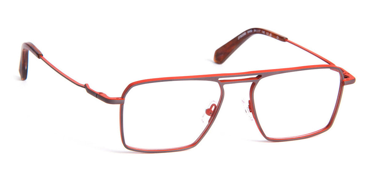 J.F. Rey® JF3029 JFR JF3029 b0430 54 - B0430 B 0430 Grey Gun / Red Eyeglasses