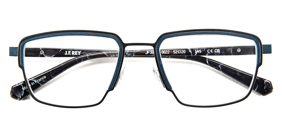 J.F. Rey® JF3031 JFR JF3031 0022 52 - 0022 Black/Blue Eyeglasses