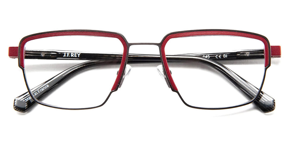 J.F. Rey® JF3031 JFR JF3031 0230 52 - 0230 Dark Gray/Red Eyeglasses