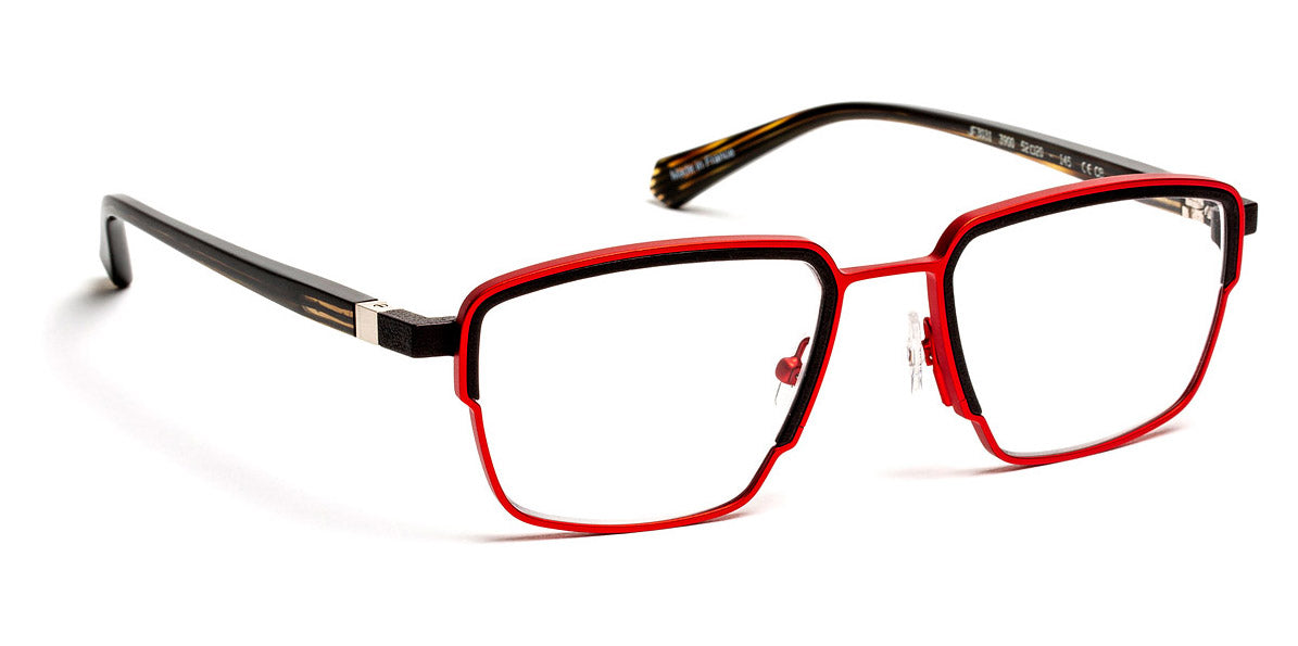 J.F. Rey® JF3031 JFR JF3031 3900 52 - 3900 Red/Black Eyeglasses
