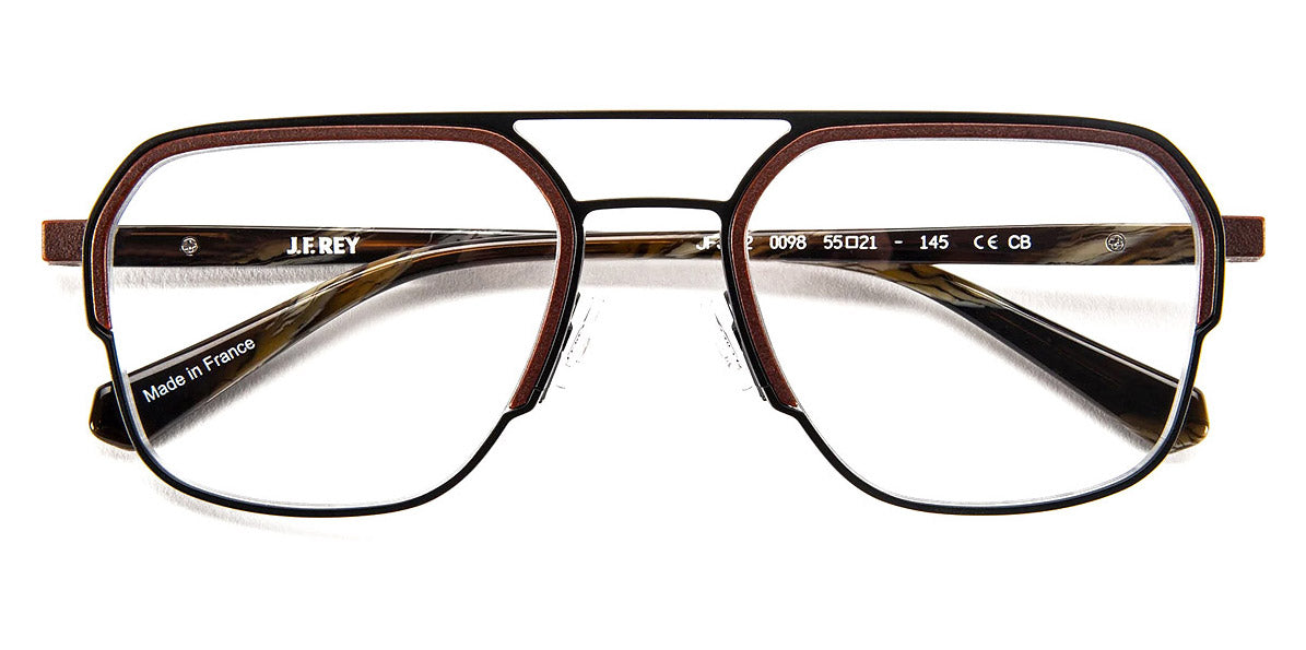 J.F. Rey® JF3032 JFR JF3032 0098 55 - 0098 Black/Horn Eyeglasses