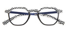 J.F. Rey® JF3034 JFR JF3034 0010 47 - 0010 Checker Black/White/Carbon Eyeglasses