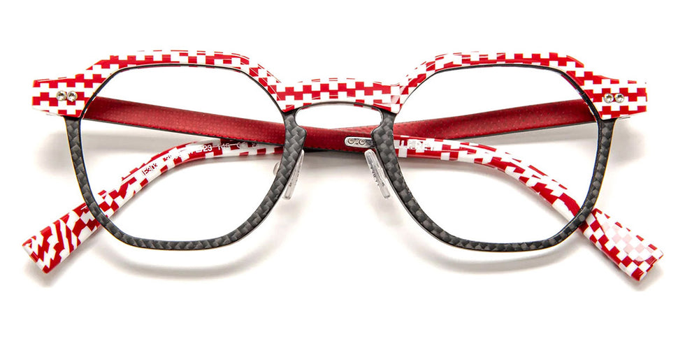 J.F. Rey® JF3034 JFR JF3034 3800 47 - 3800 Red/Carbon Eyeglasses