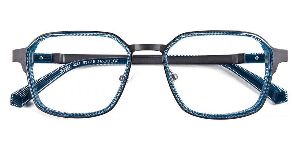 J.F. Rey® JF3037 JFR JF3037 0241 53 - 0241 Pixel Blue/Gunmetal/Gray Eyeglasses