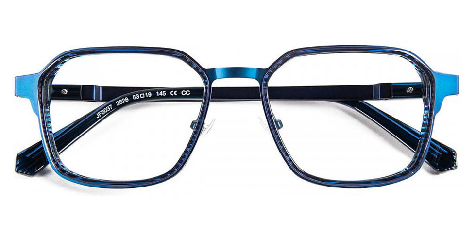J.F. Rey® JF3037 JFR JF3037 2828 53 - 2828 Stripes Blue/Blue Night Eyeglasses