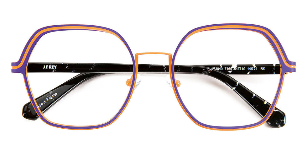 J.F. Rey® JF3040 JFR JF3040 7160 54 - 7160 Purple/Orange Eyeglasses