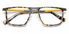 J.F. Rey® JF3042 JFR JF3042 0050 52 - 0050 Black/Galaxy Blue/Yellow Eyeglasses