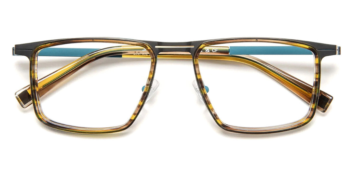 J.F. Rey® JF3042 JFR JF3042 0222 52 - 0222 Stripes Brown/Black/Blue Eyeglasses