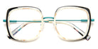 J.F. Rey® JF3047 JFR JF3047 0041 52 - 0041 White/Black/Blue Green Eyeglasses