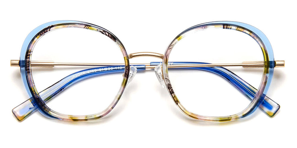 J.F. Rey® JF3048 JFR JF3048 2155 51 - 2155 Blue/Demi/Gold Eyeglasses