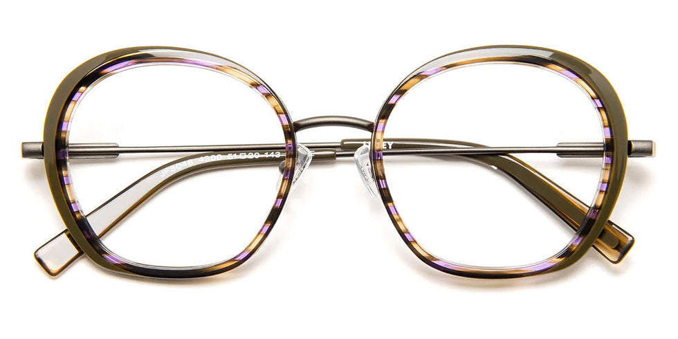 J.F. Rey® JF3048 JFR JF3048 4300 51 - 4300 Green/Black/Purple Eyeglasses
