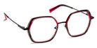 J.F. Rey® JF3049 JFR JF3049 8500 52 - 8500 Stripe Pink/Black Eyeglasses