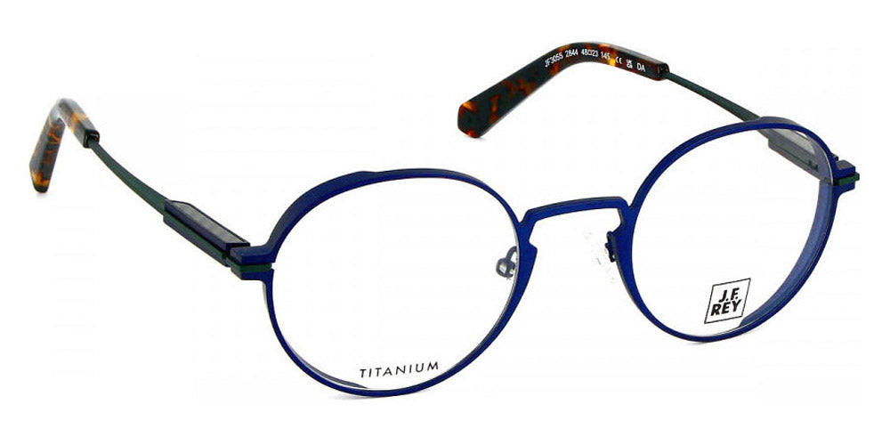 J.F. Rey® JF3055 JFR JF3055 2844 48 - 2844 Navy/Green Eyeglasses