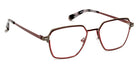 J.F. Rey® JF3057 JFR JF3057 0638 53 - 0638 Gun/Burgundy Eyeglasses