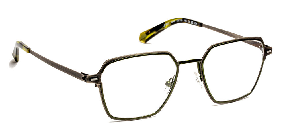 J.F. Rey® JF3057 JFR JF3057 0843 53 - 0843 Brushed Black/Green Eyeglasses