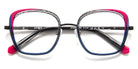 J.F. Rey® JF3059 JFR JF3059 0880 51 - 0880 Stripes Black/Blue/Pink Eyeglasses