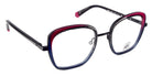 J.F. Rey® JF3059 JFR JF3059 0880 51 - 0880 Stripes Black/Blue/Pink Eyeglasses