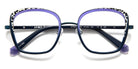J.F. Rey® JF3059 JFR JF3059 2850 51 - 2850 Blue/Panther/Purple Eyeglasses