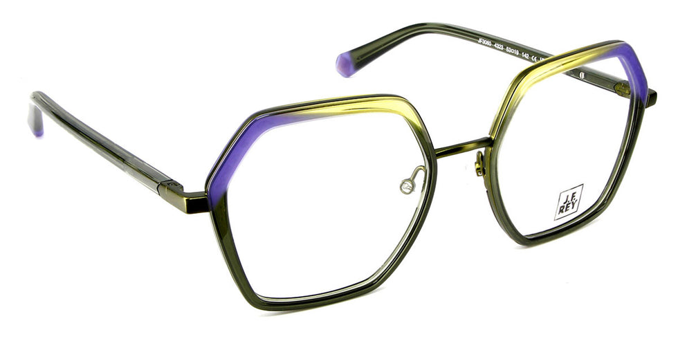 J.F. Rey® JF3060 JFR JF3060 4323 53 - 4323 Green/Purple Eyeglasses