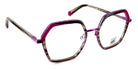 J.F. Rey® JF3060 JFR JF3060 7800 53 - 7800 Stripes Purple/Black/Pink Eyeglasses