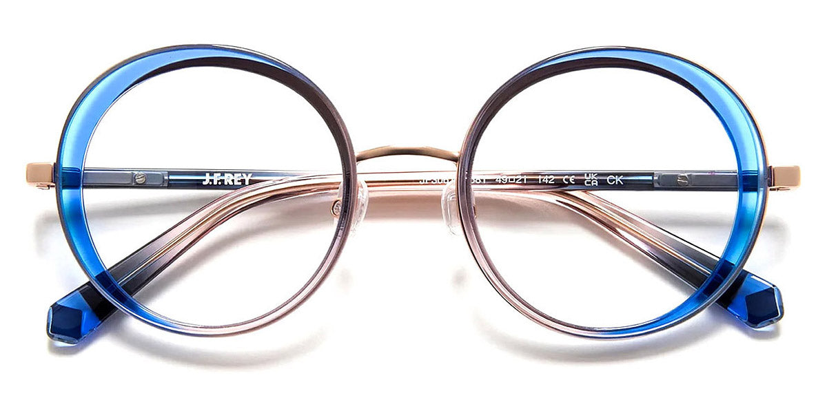 J.F. Rey® JF3061 JFR JF3061 2581 49 - 2581 Blue/Pink Gold/Gradient Pink Eyeglasses