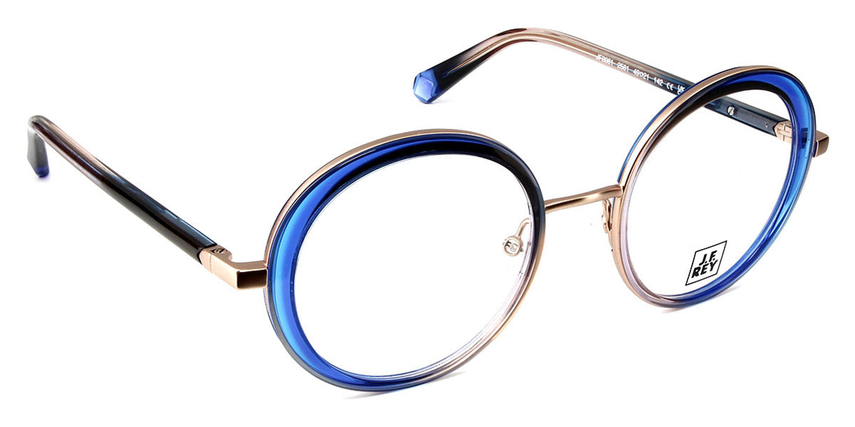 J.F. Rey® JF3061 JFR JF3061 2581 49 - 2581 Blue/Pink Gold/Gradient Pink Eyeglasses