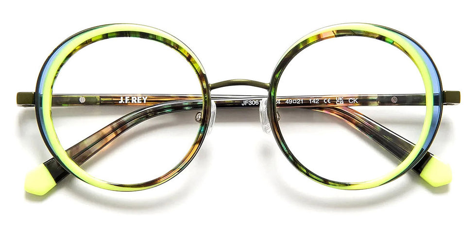 J.F. Rey® JF3061 JFR JF3061 4324 49 - 4324 Khaki/Green/Blue Eyeglasses