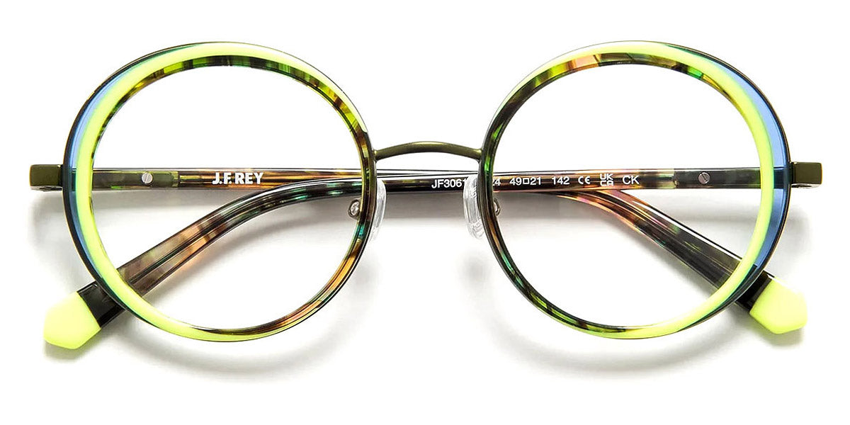 J.F. Rey® JF3061 JFR JF3061 4324 49 - 4324 Khaki/Green/Blue Eyeglasses