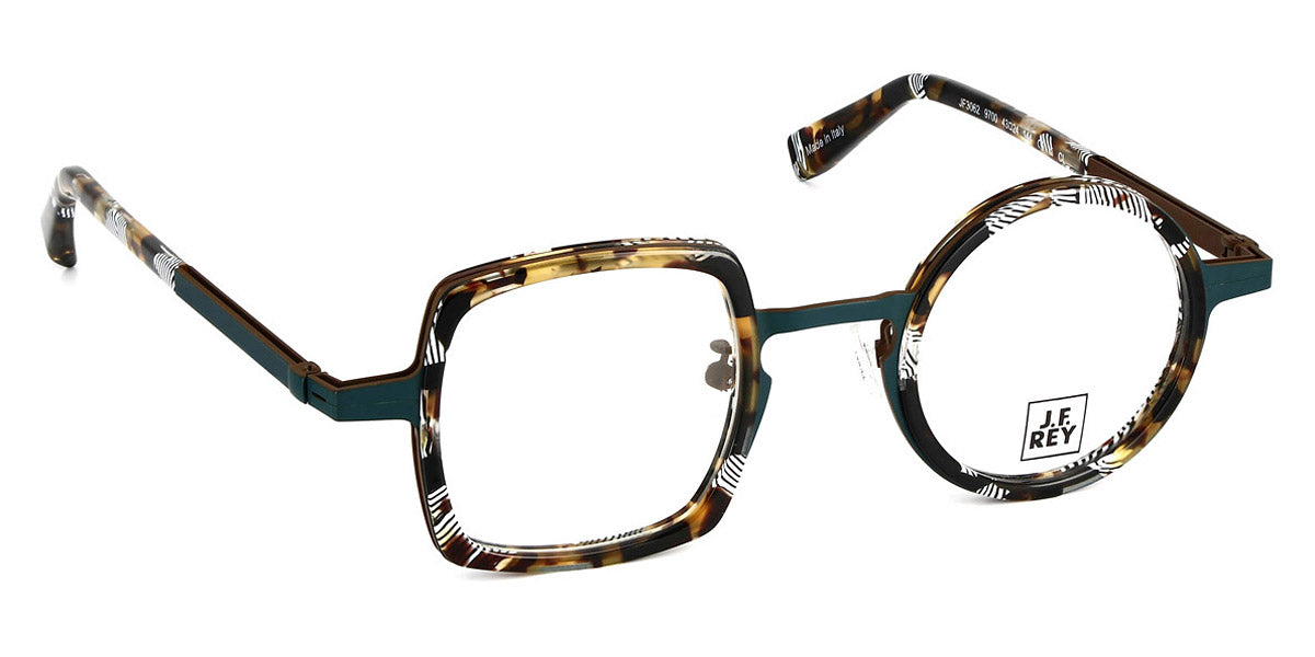 J.F. Rey® JF3062 JFR JF3062 9700 43 - 9700 Brown / Black Mosaic Eyeglasses