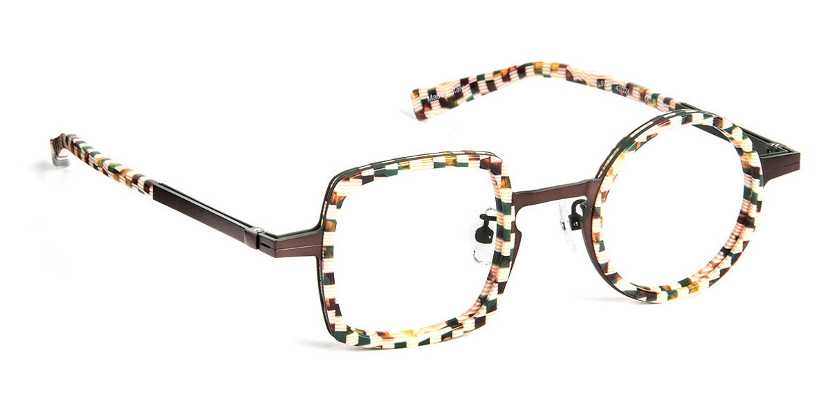 J.F. Rey® JF3062 JFR JF3062 9740 43 - 9740 Brown / Beige Mosaic Eyeglasses