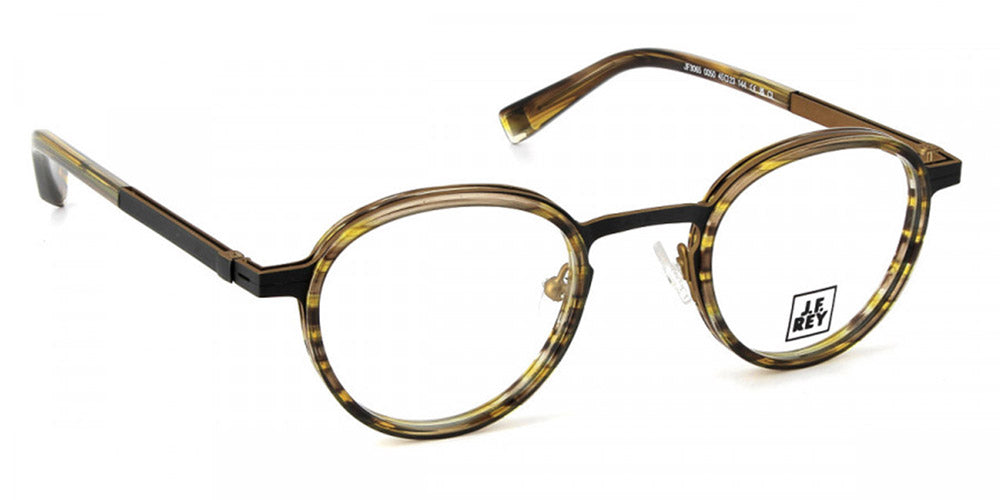 J.F. Rey® JF3065 JFR JF3065 0050 45 - 0050 Stripes Yellow/Noir/Yellow Eyeglasses