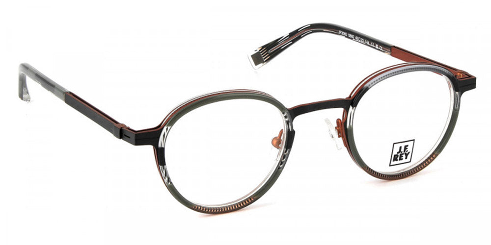 J.F. Rey® JF3065 JFR JF3065 0860 45 - 0860 Nice Black/Black/Orange Eyeglasses