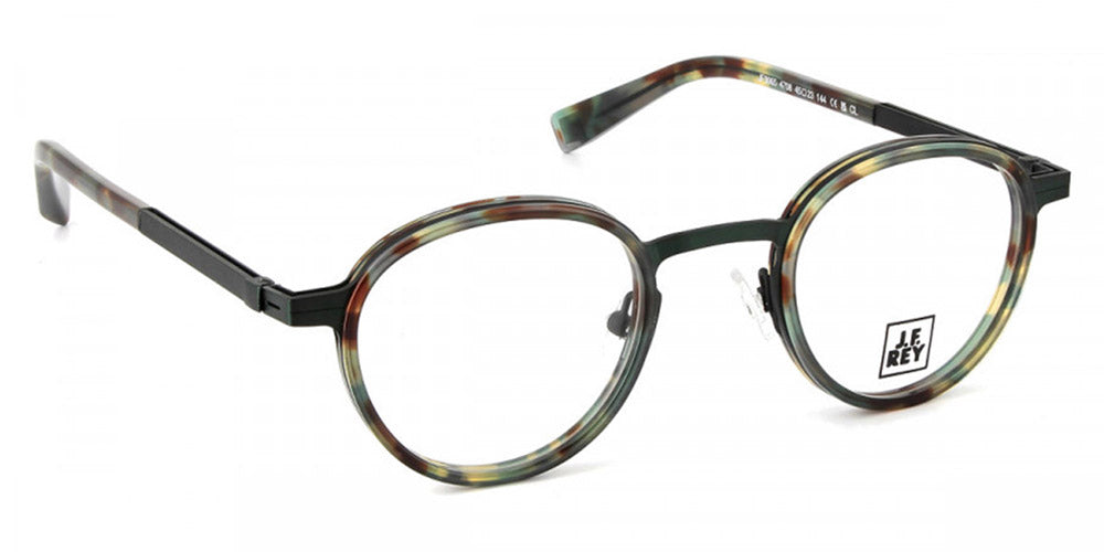 J.F. Rey® JF3065 JFR JF3065 4708 45 - 4708 Demi Green/Black Eyeglasses