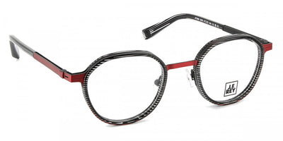 J.F. Rey® JF3066 JFR JF3066 3000 47 - 3000 Stripes Black/Red Eyeglasses
