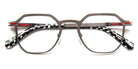 J.F. Rey® JF3067 JFR JF3067 0230 49 - 0230 Gun/Red Eyeglasses