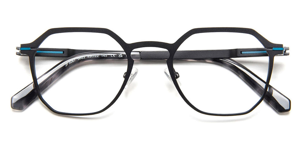 J.F. Rey® JF3067 JFR JF3067 0822 49 - 0822 Black/Blue Eyeglasses