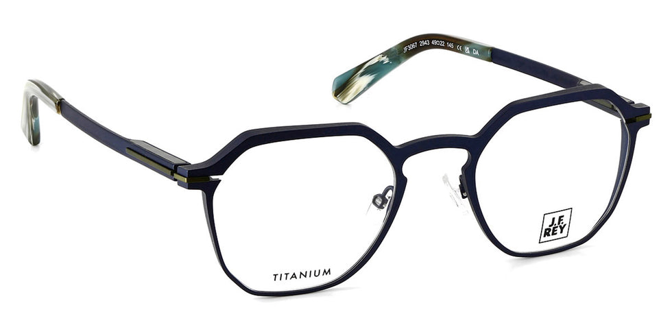 J.F. Rey® JF3067 JFR JF3067 2943 49 - 2943 Blue/Khaki Eyeglasses