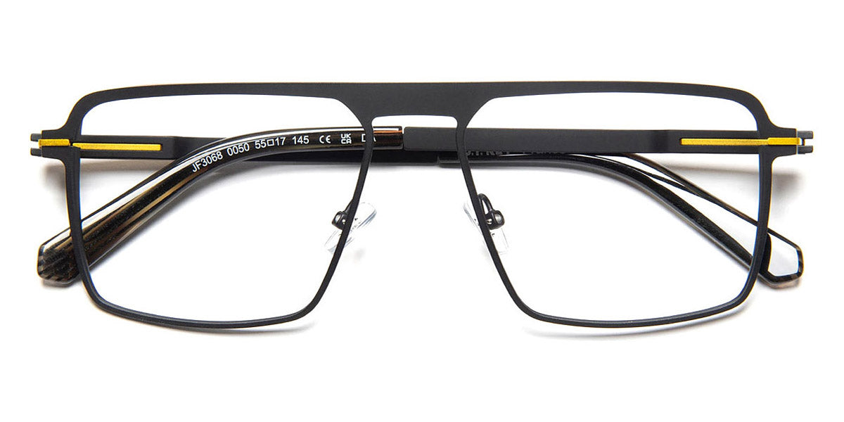 J.F. Rey® JF3068 JFR JF3068 0050 55 - 0050 Black Yellow Eyeglasses