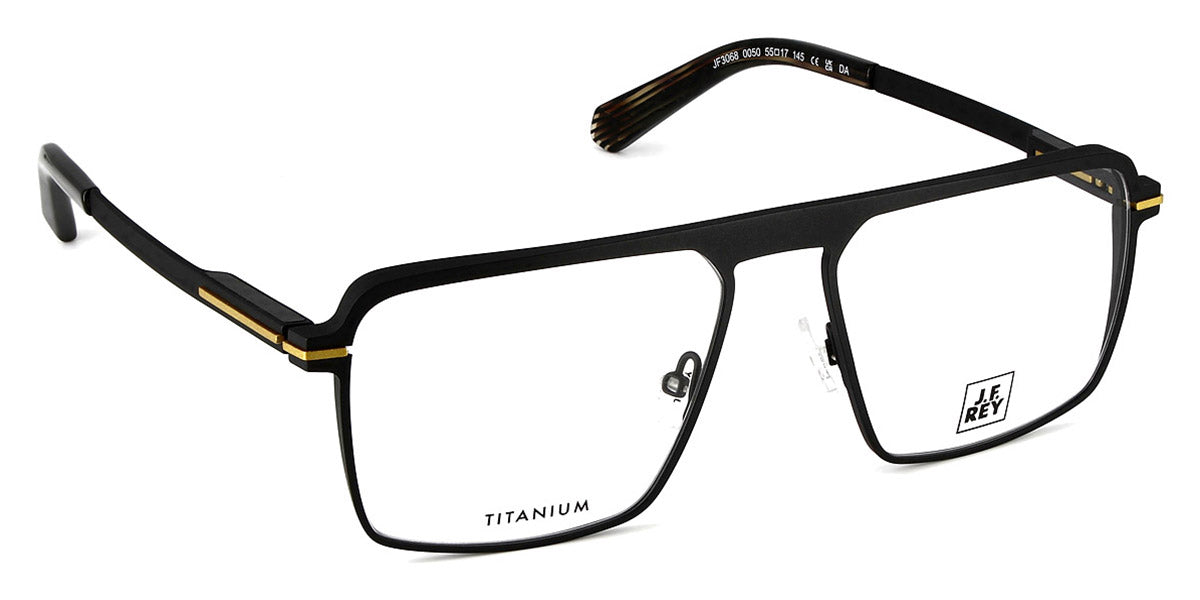 J.F. Rey® JF3068 JFR JF3068 0050 55 - 0050 Black Yellow Eyeglasses