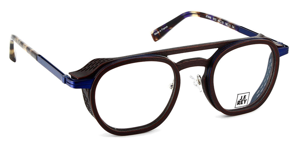 J.F. Rey® JF3069 JFR JF3069 9222 48 - 9222 Brown/Blue Overseas Eyeglasses