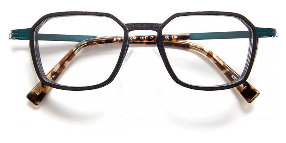 J.F. Rey® JF3070 JFR JF3070 0044 50 - 0044 Black/Green Peacock Eyeglasses