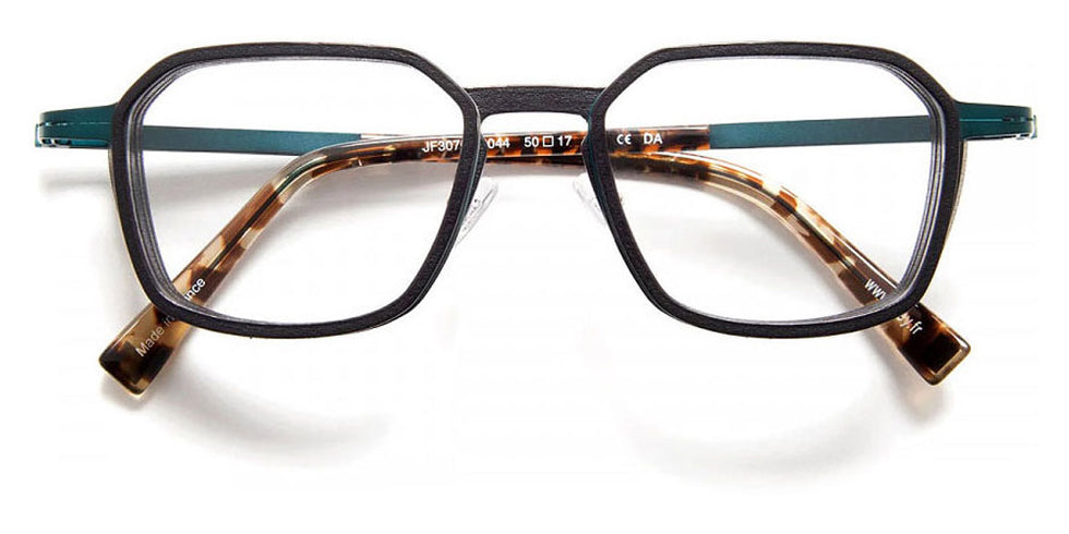 J.F. Rey® JF3070 JFR JF3070 0044 50 - 0044 Black/Green Peacock Eyeglasses