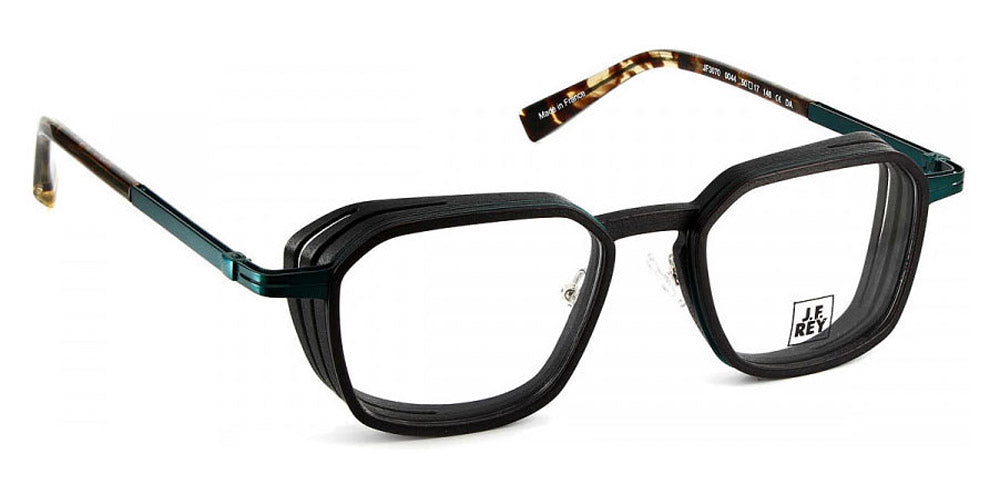 J.F. Rey® JF3070 JFR JF3070 0044 50 - 0044 Black/Green Peacock Eyeglasses