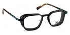 J.F. Rey® JF3070 JFR JF3070 0044 50 - 0044 Black/Green Peacock Eyeglasses