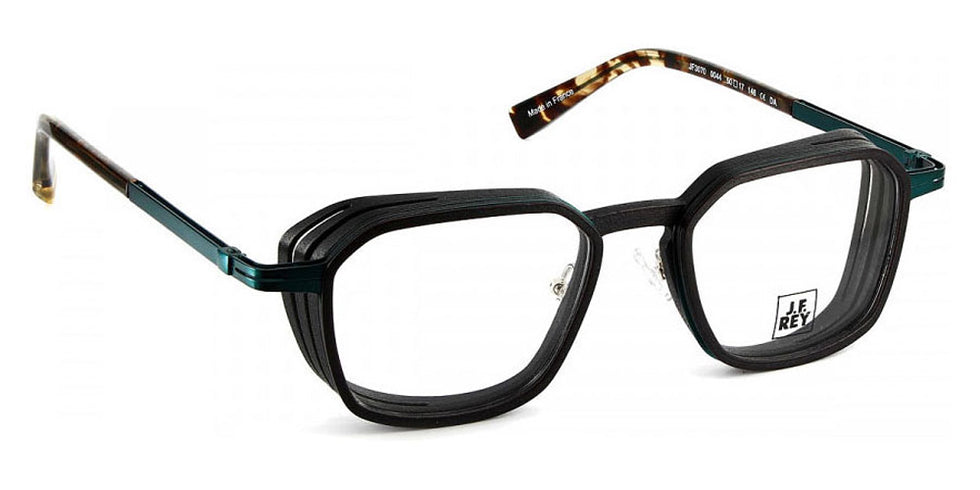 J.F. Rey® JF3070 JFR JF3070 0044 50 - 0044 Black/Green Peacock Eyeglasses