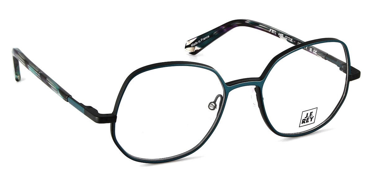 J.F. Rey® JF3071 JFR JF3071 4400 52 - 4400 Blue Peacock/Black Eyeglasses