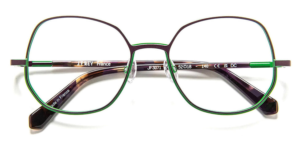 J.F. Rey® JF3071 JFR JF3071 7040 52 - 7040 Purple/Green Eyeglasses